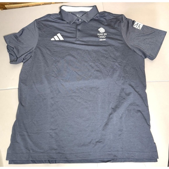 adidas Other - Adidas Mens XL Men's Polo Shirt Paris 2024 Olympics Team GB Britain Blue New